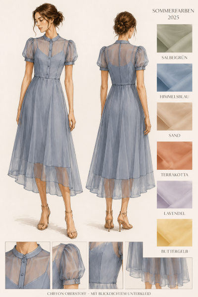 Chiffonkleid Seide retro 23478e0d