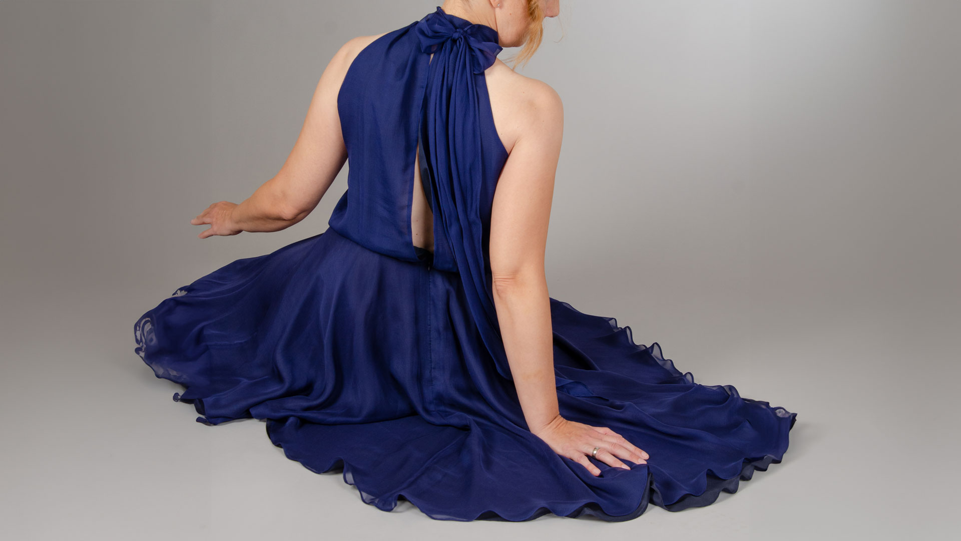 Blaues Kleid