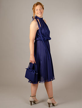 Galerie blaues Kleid