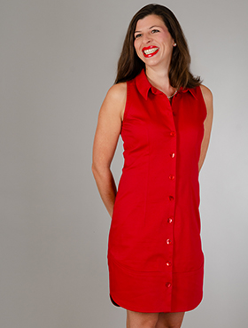 Galerie rotes Kleid